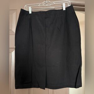 Eileen Fisher Classic Black Pencil Skirt